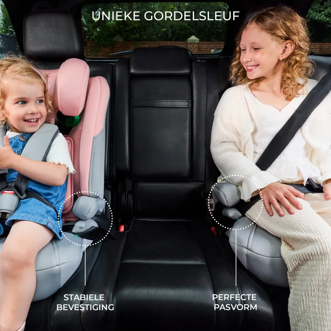 KinderKraft I-COMFY 3-in-1 Autostoel 76-150cm R129 Roze - afbeelding 6 van 6