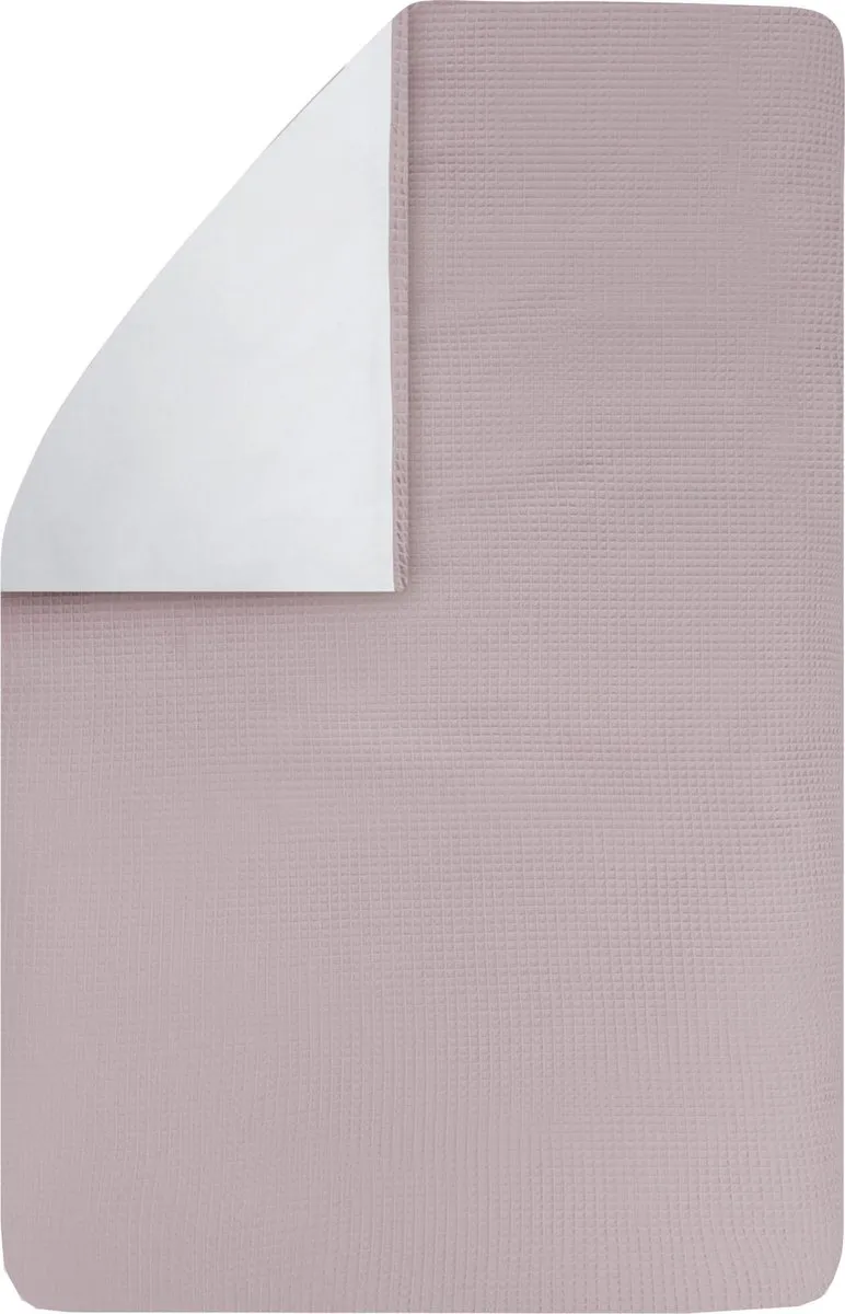 BINK Bedding Dekbedovertrek Wafel Oudroze 80x60