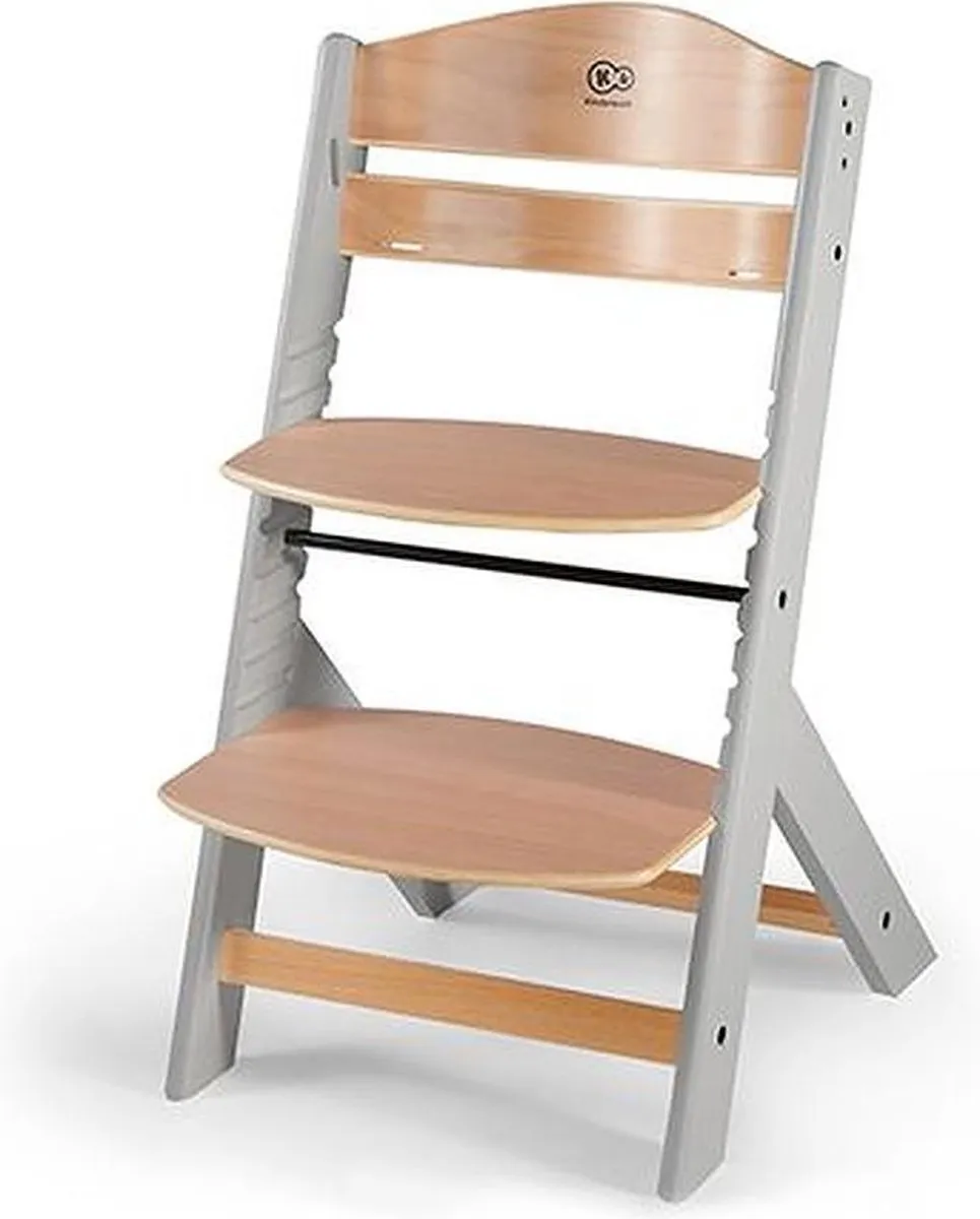 KinderKraft ENOCK Houten Kinderstoel 3-in-1 - Natuur