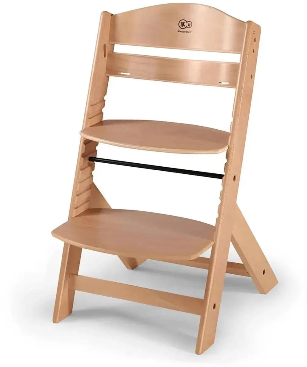 KinderKraft ENOCK Houten Kinderstoel 3-in-1 - Natuur