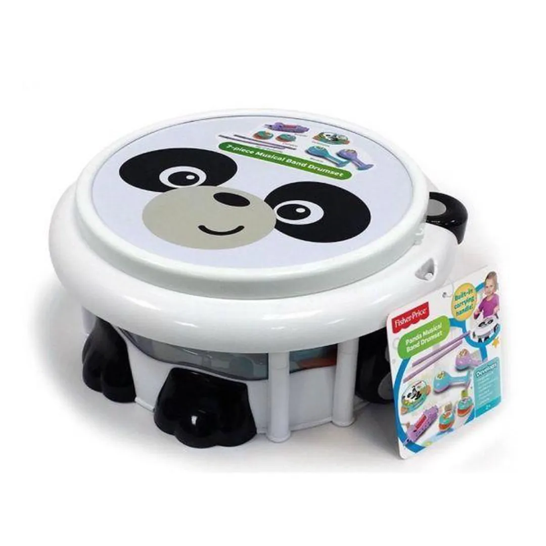 Fisher Price Panda Band Trommelset - 30x30cm - Wit