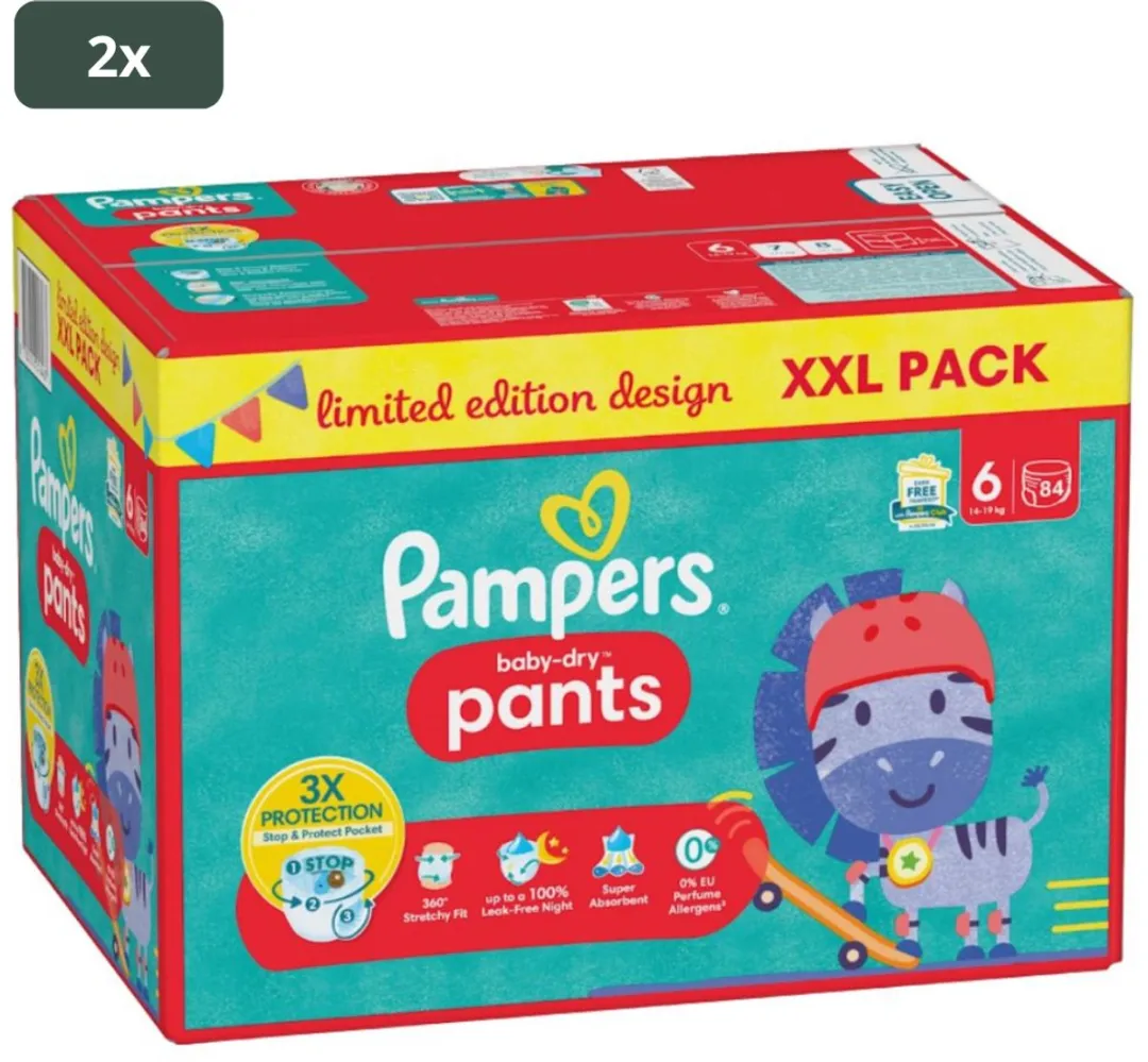 Pampers Baby-Dry Pants Maat 6 168 Stuks - Limited Edition