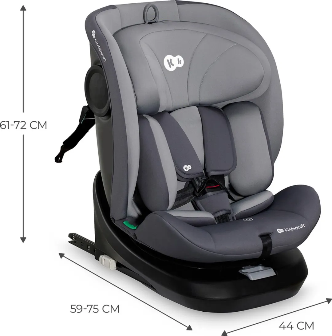 KinderKraft I-GROW I-SIZE Autostoel 40-150cm Grijs