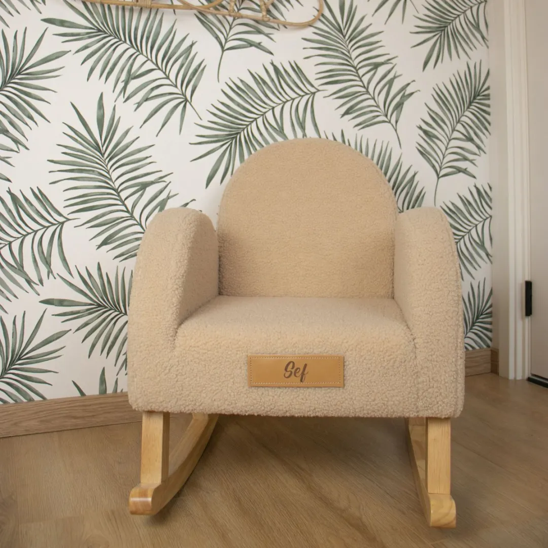 Schommelstoel ~ Teddy Beige