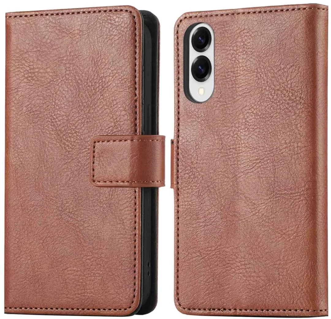 Imoshion Hoesje Samsung Galaxy S25 Edge - 3 Pasjes - Bruin