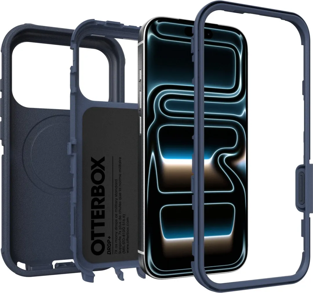 OtterBox Defender Pro 77-98384 iPhone 17 Pro Hoesje - Blauw - afbeelding 6 van 6