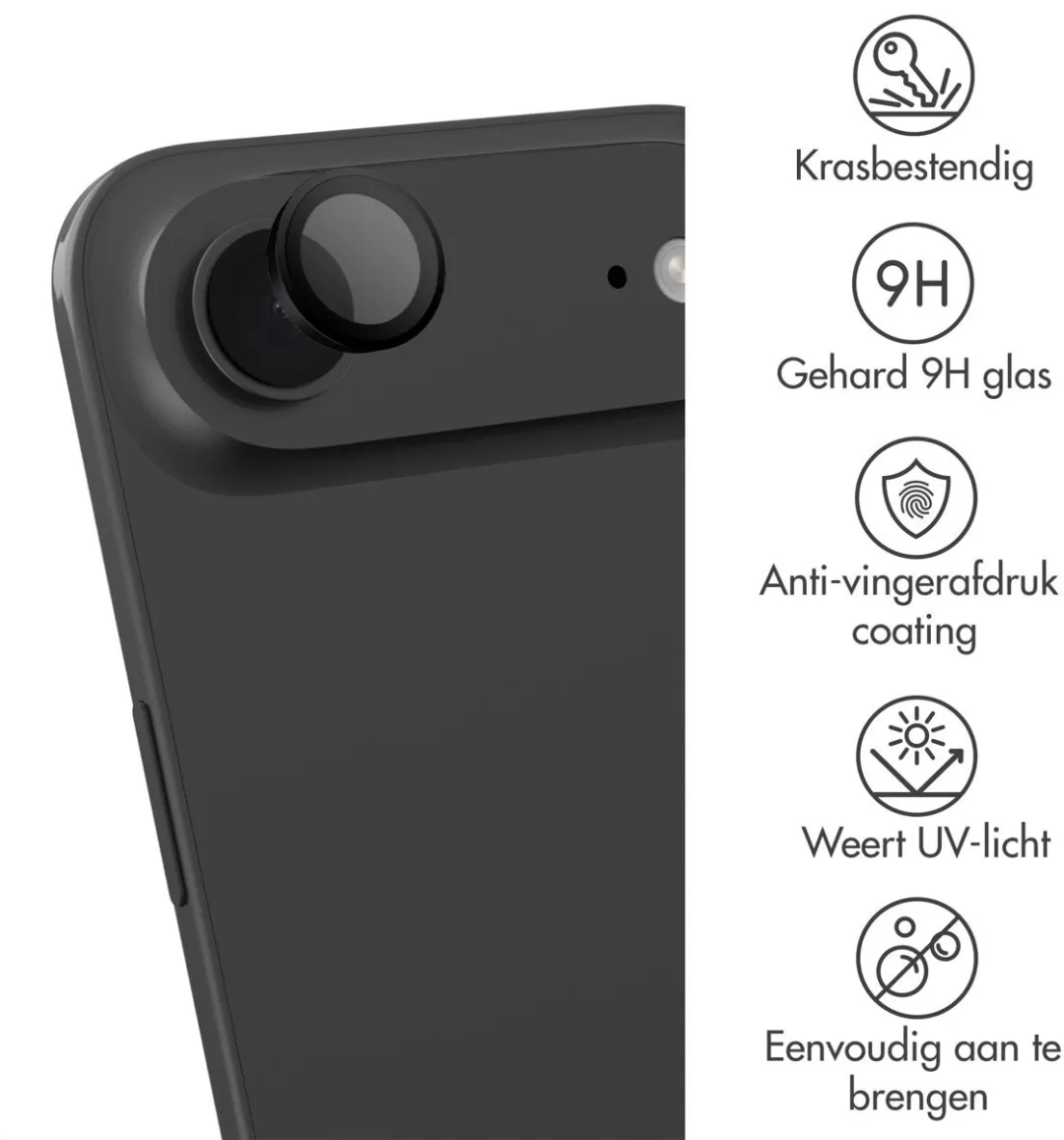 Imoshion iPhone 17 Air Schermbeveiliging - Verhard Glas - Incl. Camera Lens