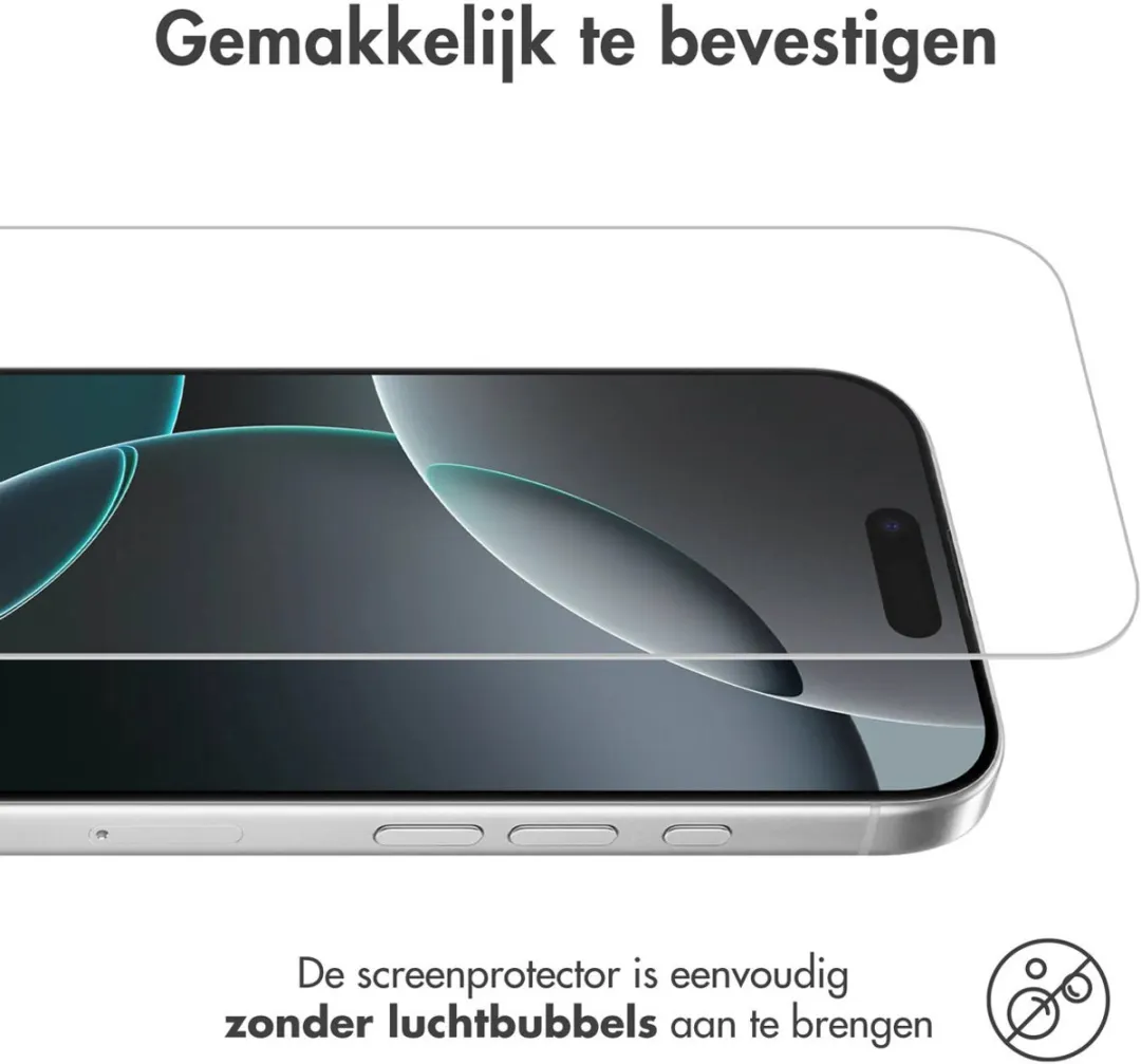 Imoshion iPhone 17 Air Schermbeveiliging - Verhard Glas - Incl. Camera Lens