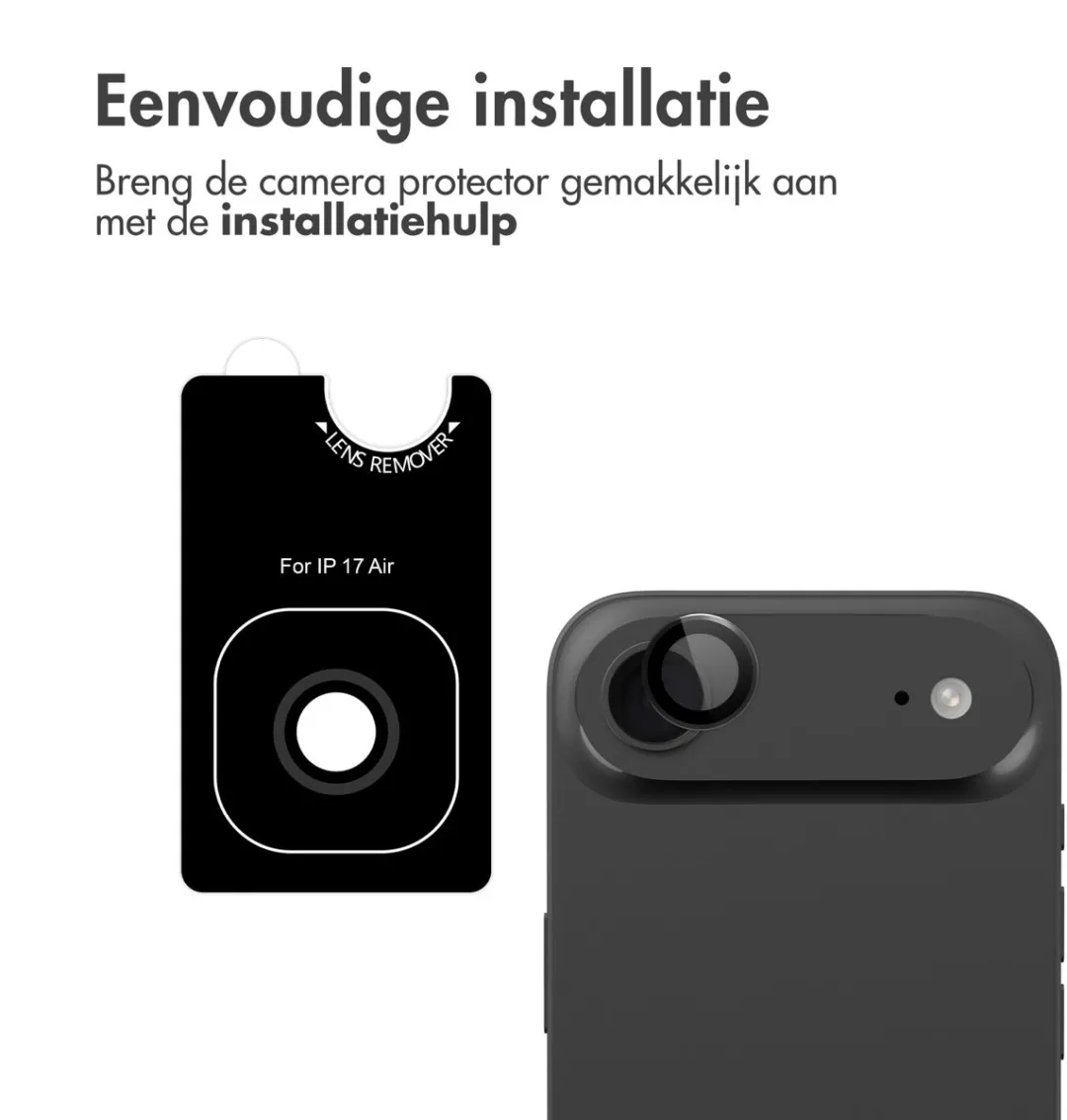 Imoshion iPhone 17 Air Schermbeveiliging - Verhard Glas - Incl. Camera Lens