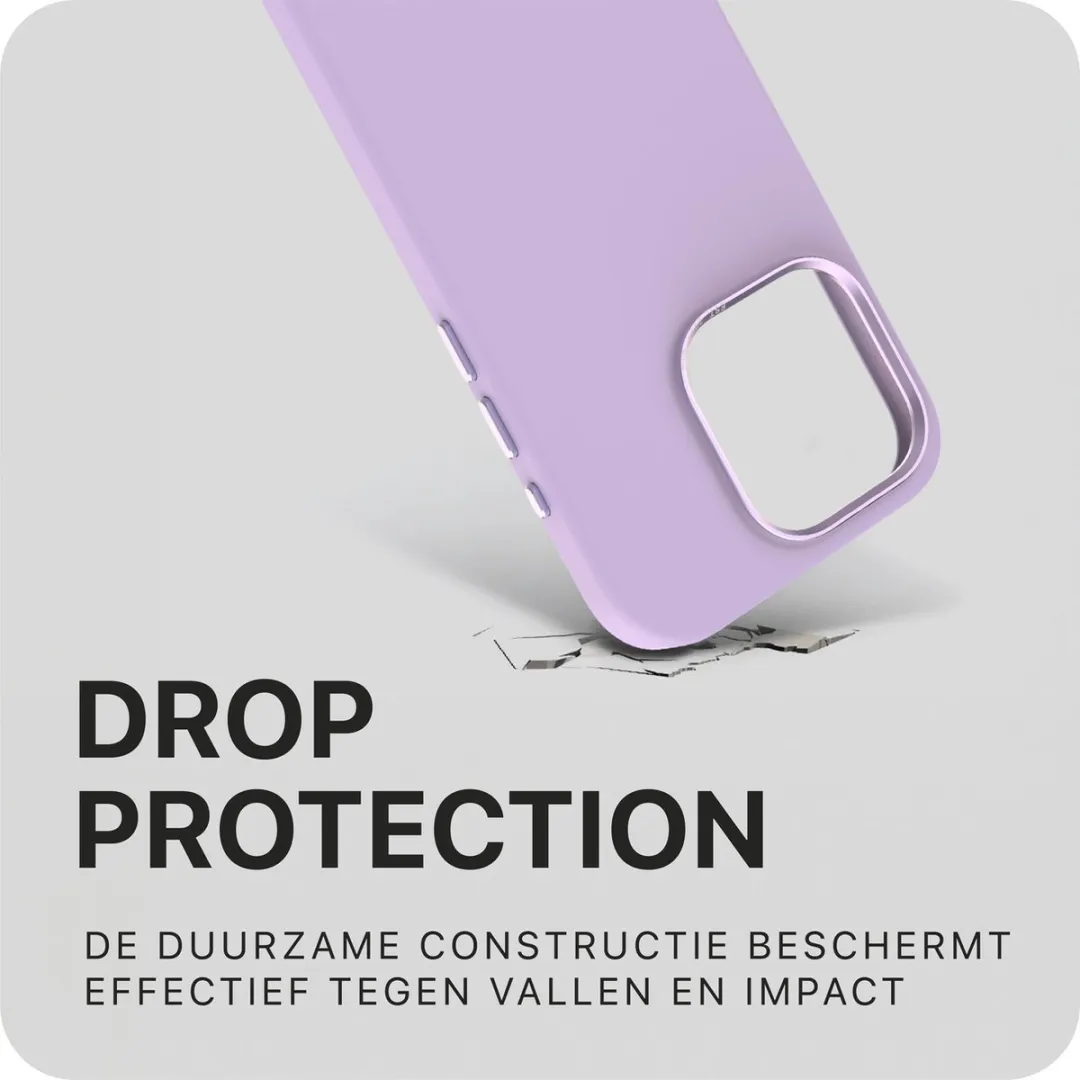 Decoded Siliconen Hoesje iPhone 15 D24IPO15BCS9AH - Anti-bacterieel - Apricot Oranje