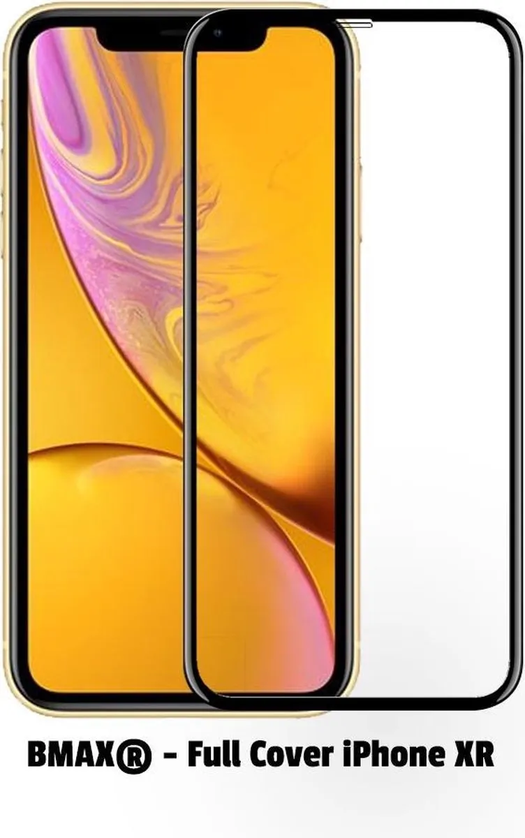 BMAX iPhone XR Screenprotector Full Cover Glas - 2 Stuks
