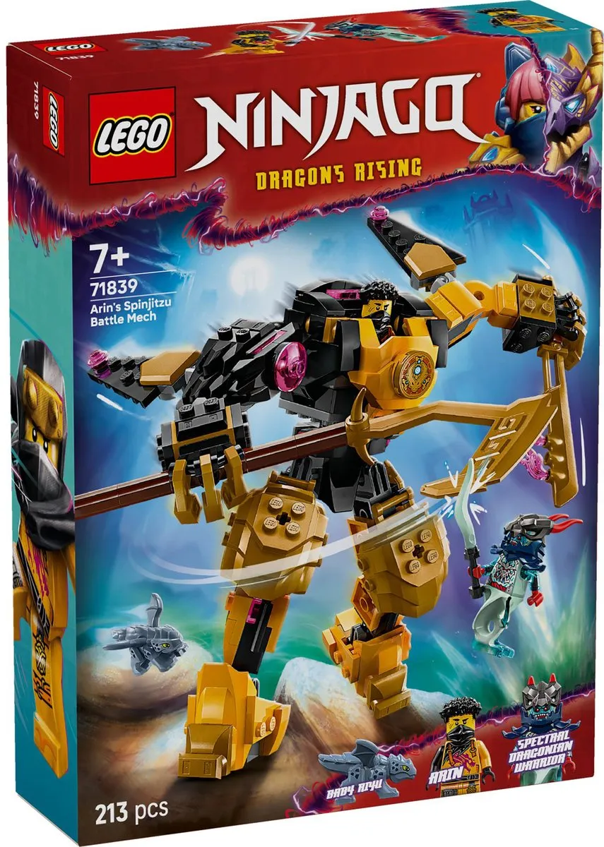 LEGO Ninjago Arins Spinjitzu Strijdmecha 71839 - 213 Stukken