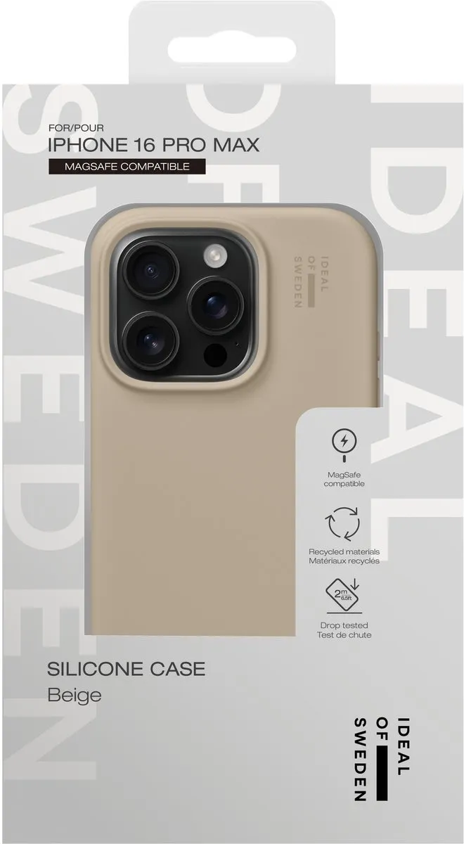 iDeal of Sweden Silicone Case iPhone 16 Pro - Beige - IDSICMS-I2461P-128