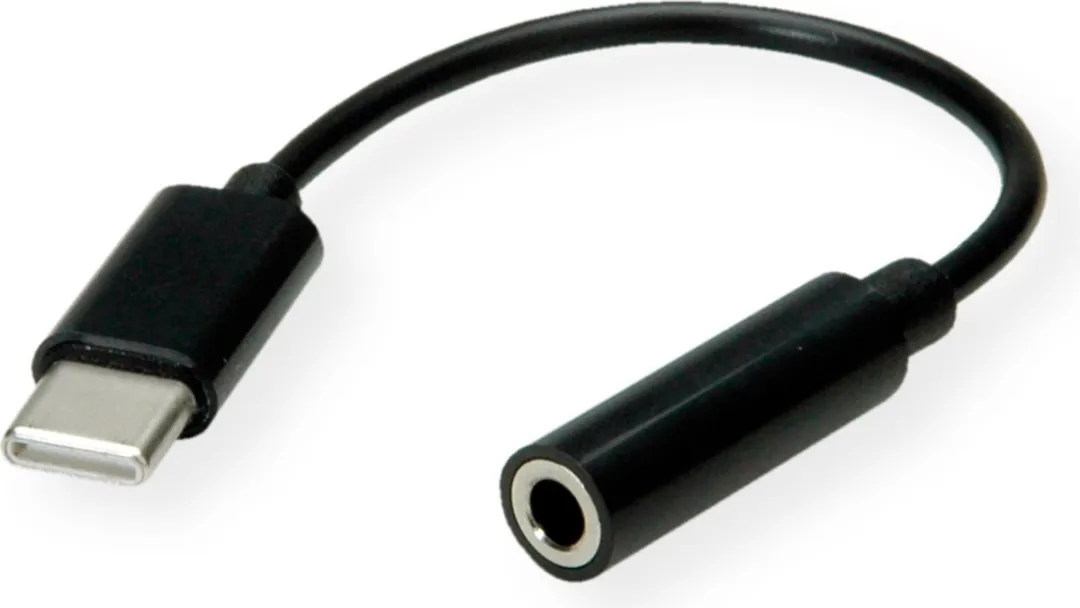 Value USB-C naar 3,5mm Audio Adapter 0,13m - Zwart
