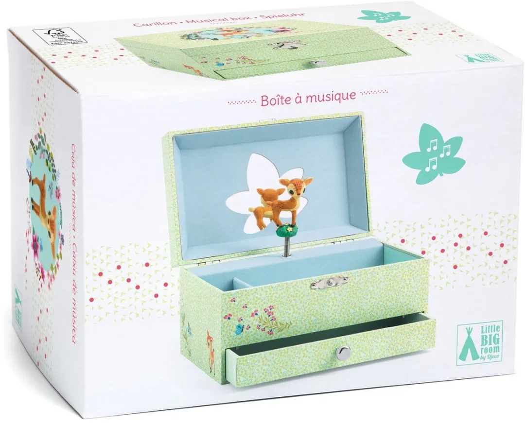 Djeco Wondermooie Muziekdoos Hertje - Multicolore - afbeelding 6 van 6