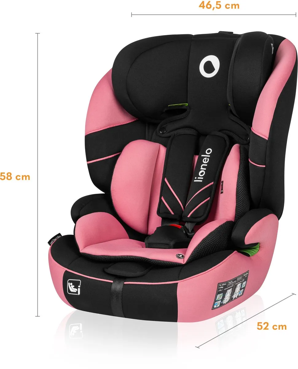 Lionelo Levi One i-Size Autostoeltje 76-150cm - R129 - Roze