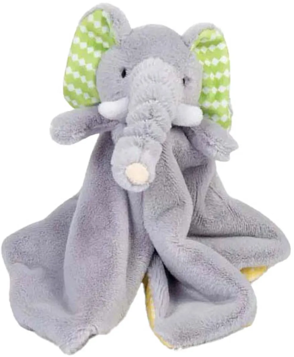 BIGJIGS Olifant Knuffeldoekje 31x31cm - Multicolor