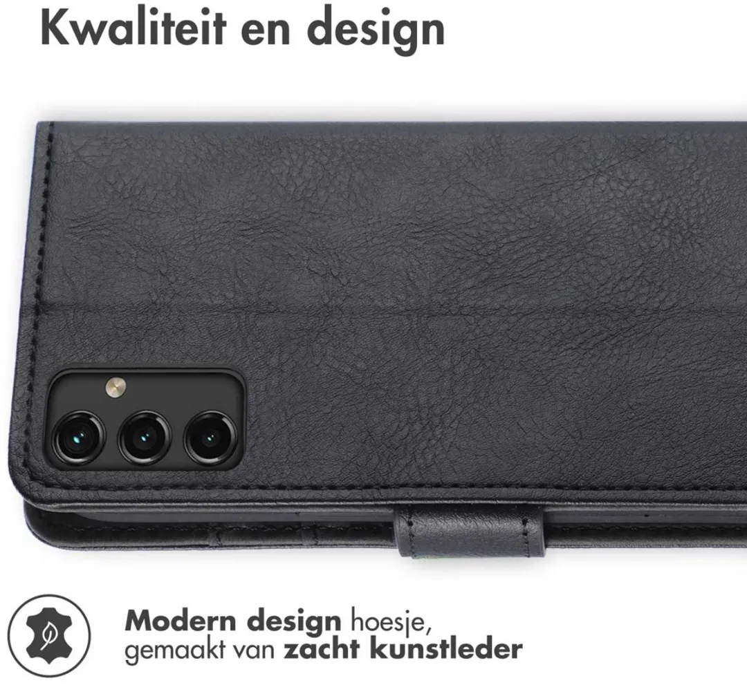 Imoshion Hoesje Samsung Galaxy A14 - 3 Pasjes - Zwart