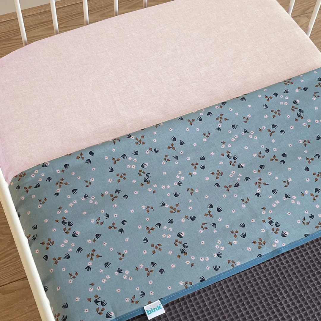 BINK Bedding Wieglaken Boaz 75x100cm - Blauw