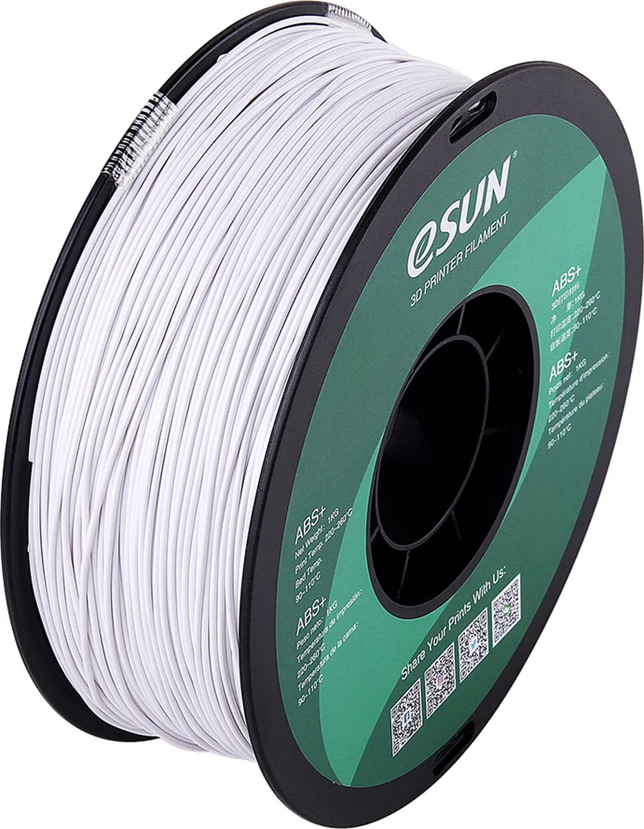 ESUN ABS+ Cold White 1.75mm 3D Printer Filament 1kg