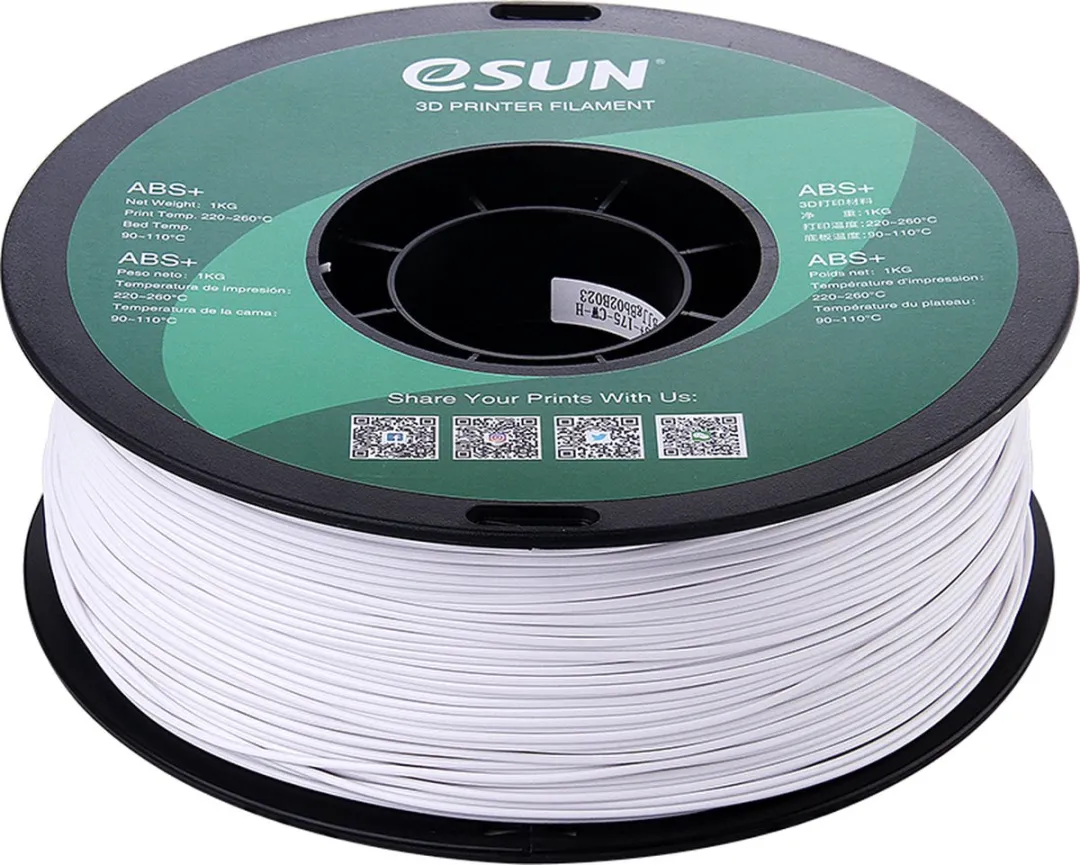 ESUN ABS+ Cold White 1.75mm 3D Printer Filament 1kg