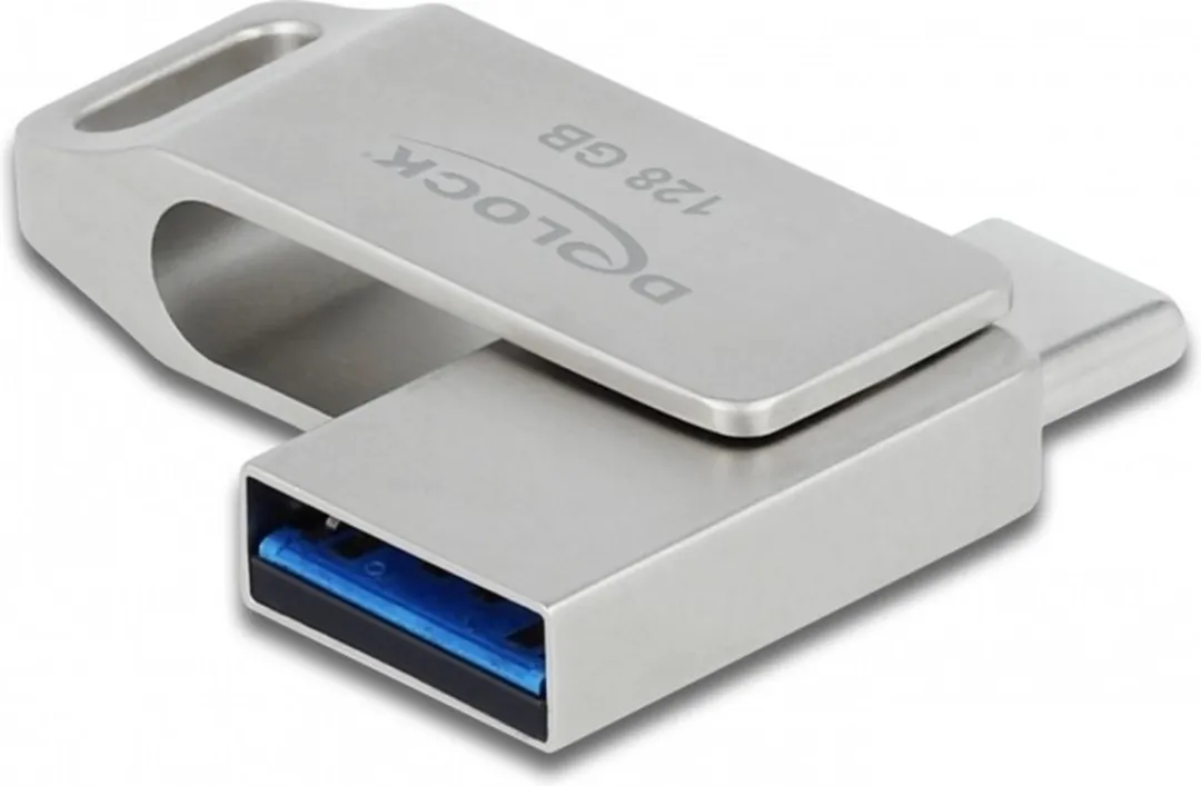 Delock 54076 USB-C/Type-A Geheugenstick 128GB