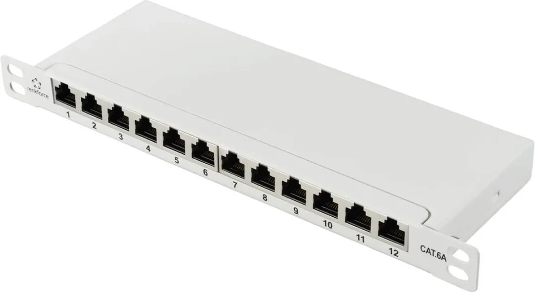 Renkforce RF-4996628 Patchpaneel 12 Poorten CAT 6A