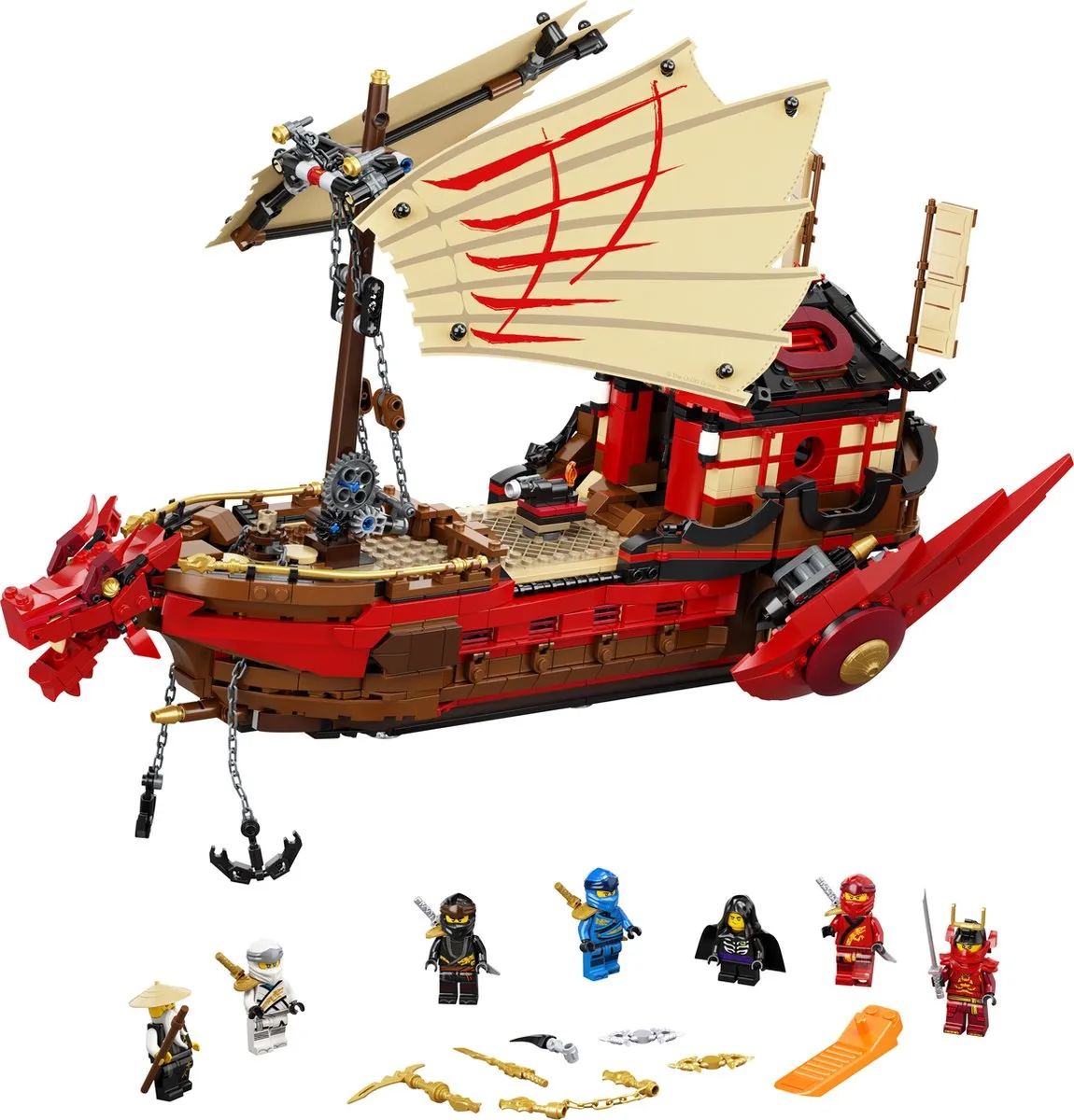 LEGO Ninjago Legacy Destiny's Bounty 71705 - 7 Minifiguren