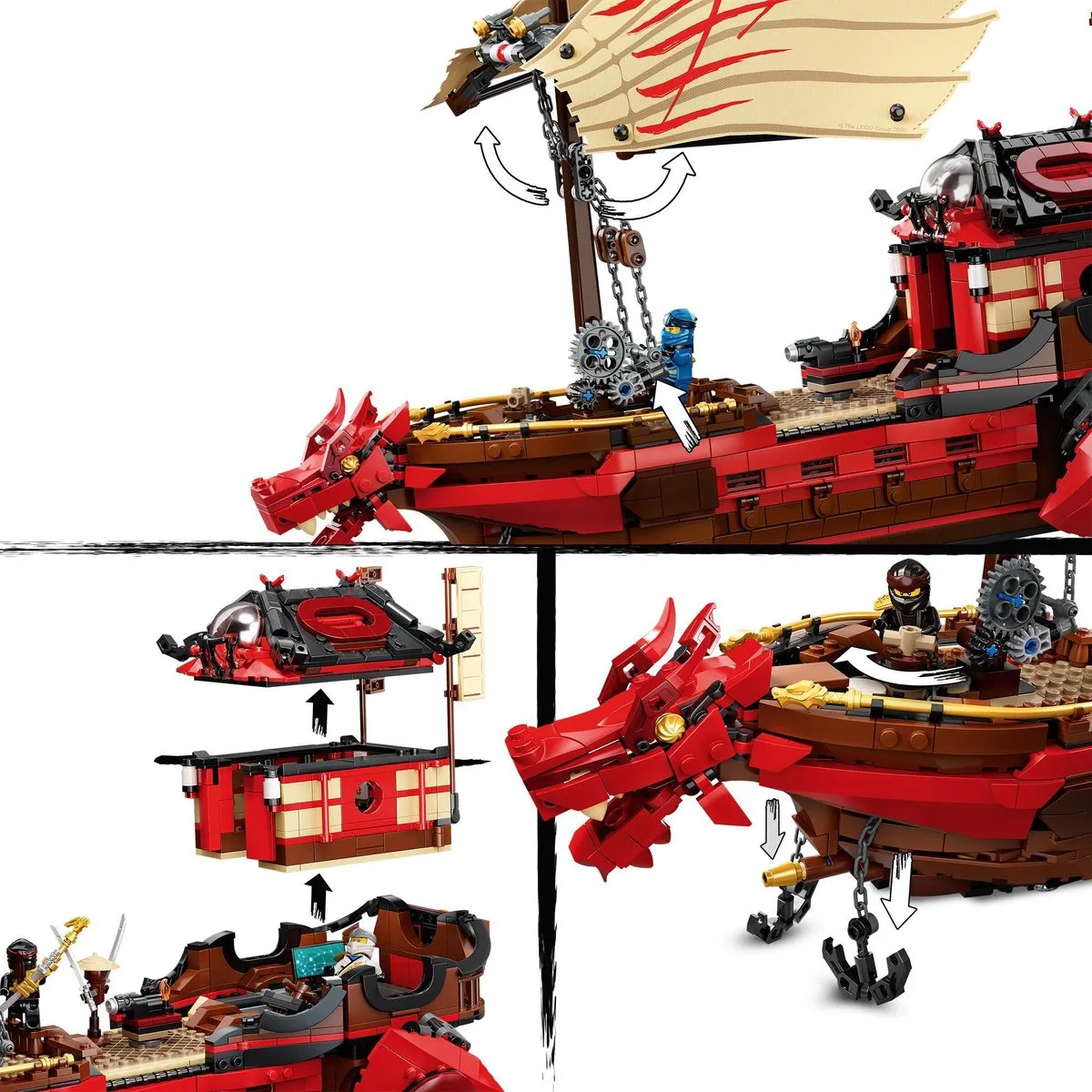 LEGO Ninjago Legacy Destiny's Bounty 71705 - 7 Minifiguren - afbeelding 6 van 6