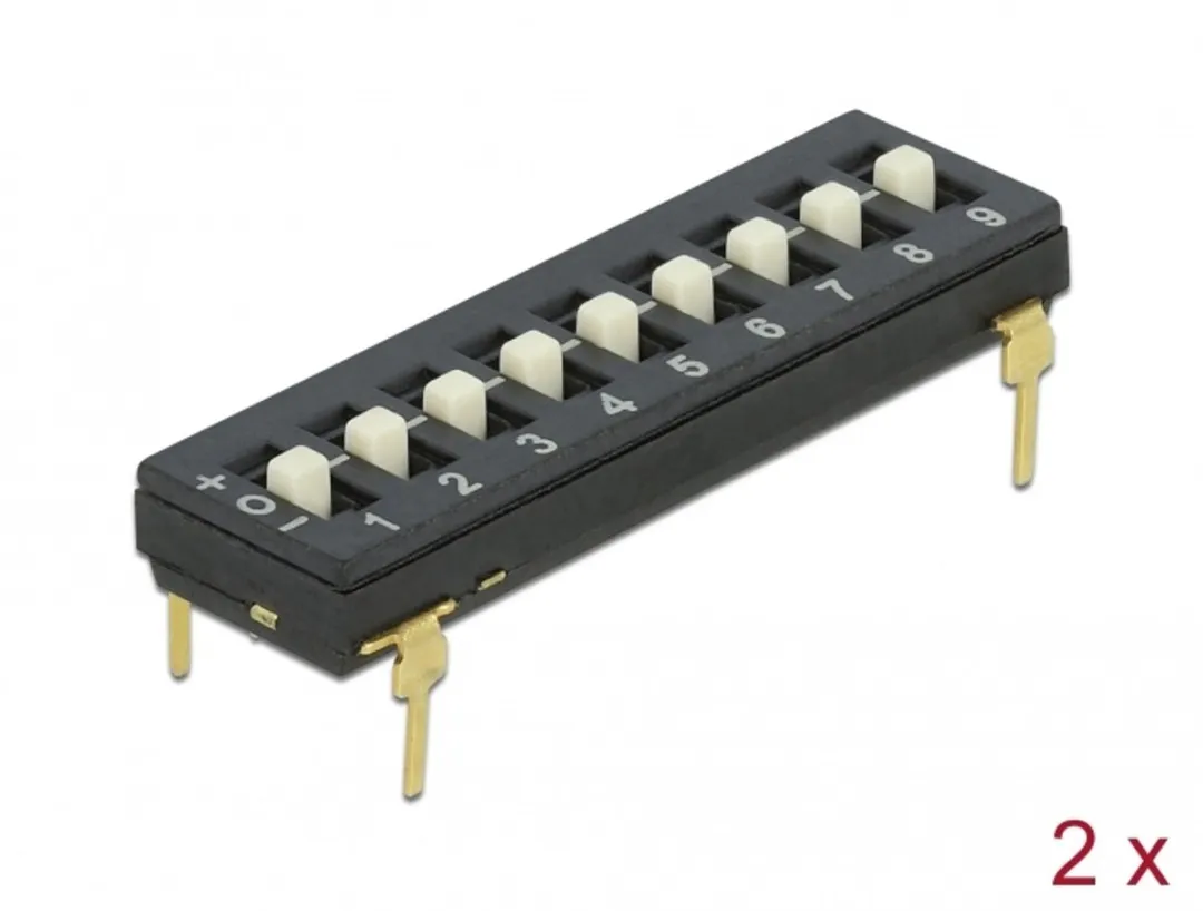 Delock DIP Switch Tri-State 9-digit 18829