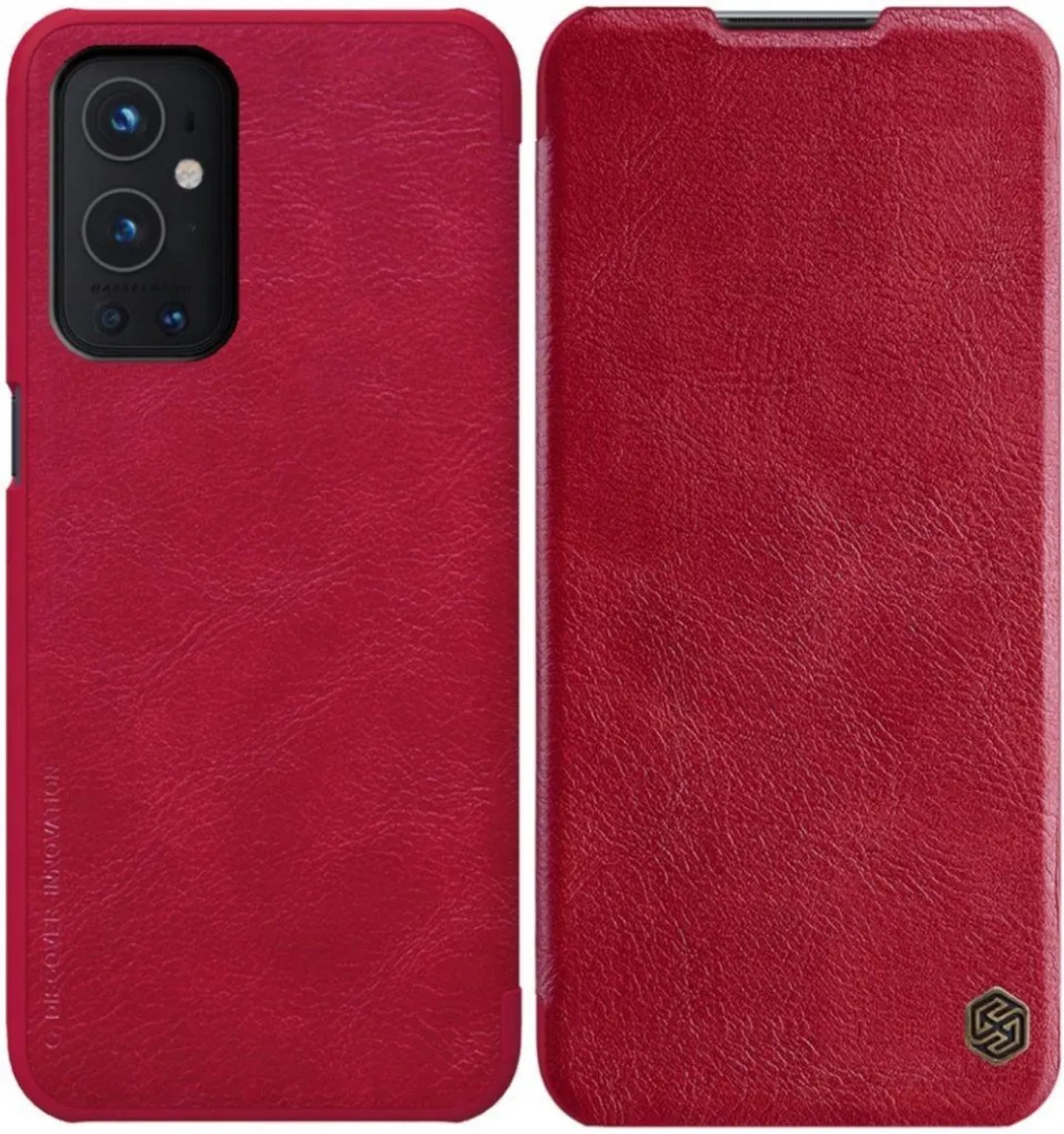 Nillkin Qin Series Book OnePlus 9 Pro Hoesje Wallet - Rood