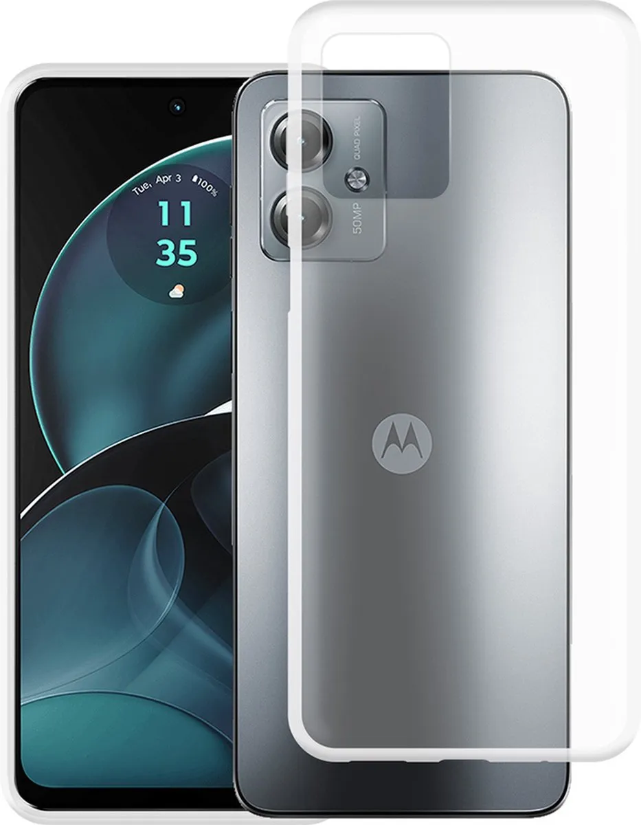Just in Case Motorola Moto G14 TPU Hoesje - Transparant