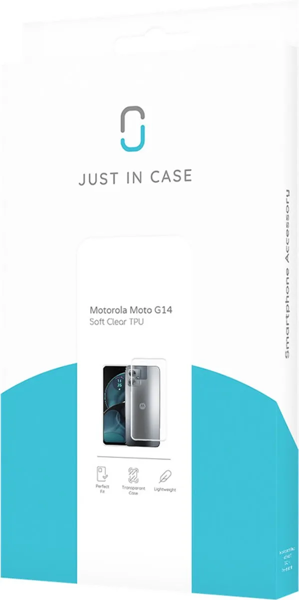 Just in Case Motorola Moto G14 TPU Hoesje - Transparant - afbeelding 6 van 6