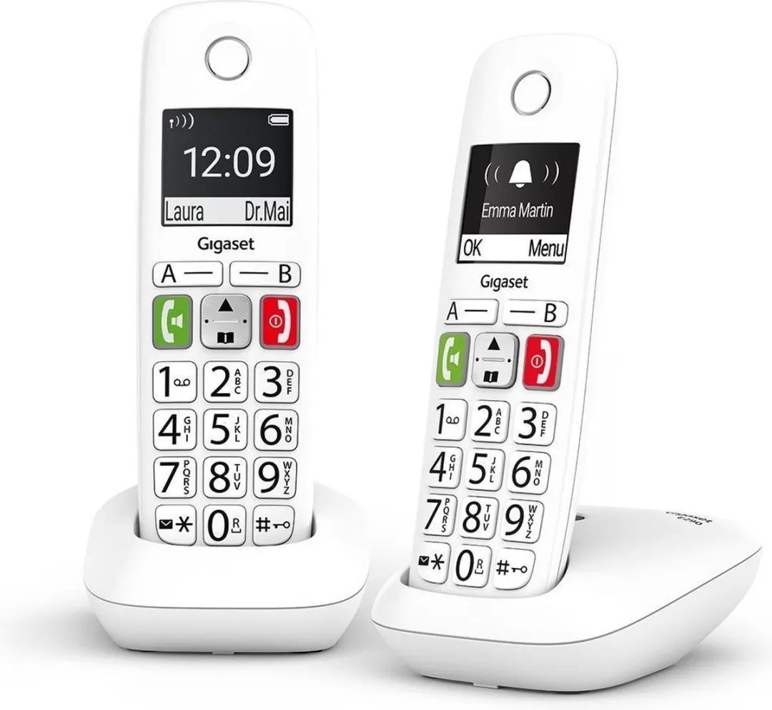 Gigaset E290 L36852-H2901-D202 Telefoon - 2 Handsets - Wit