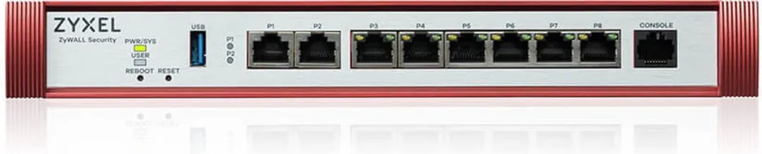 Zyxel USG FLEX 200HP Firewall 5 Gbit/s - Rood