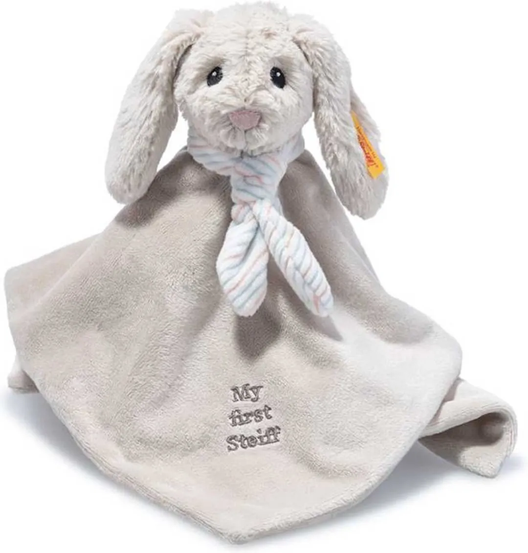 Steiff Knuffeldoek Konijn Lichtgrijs 26cm