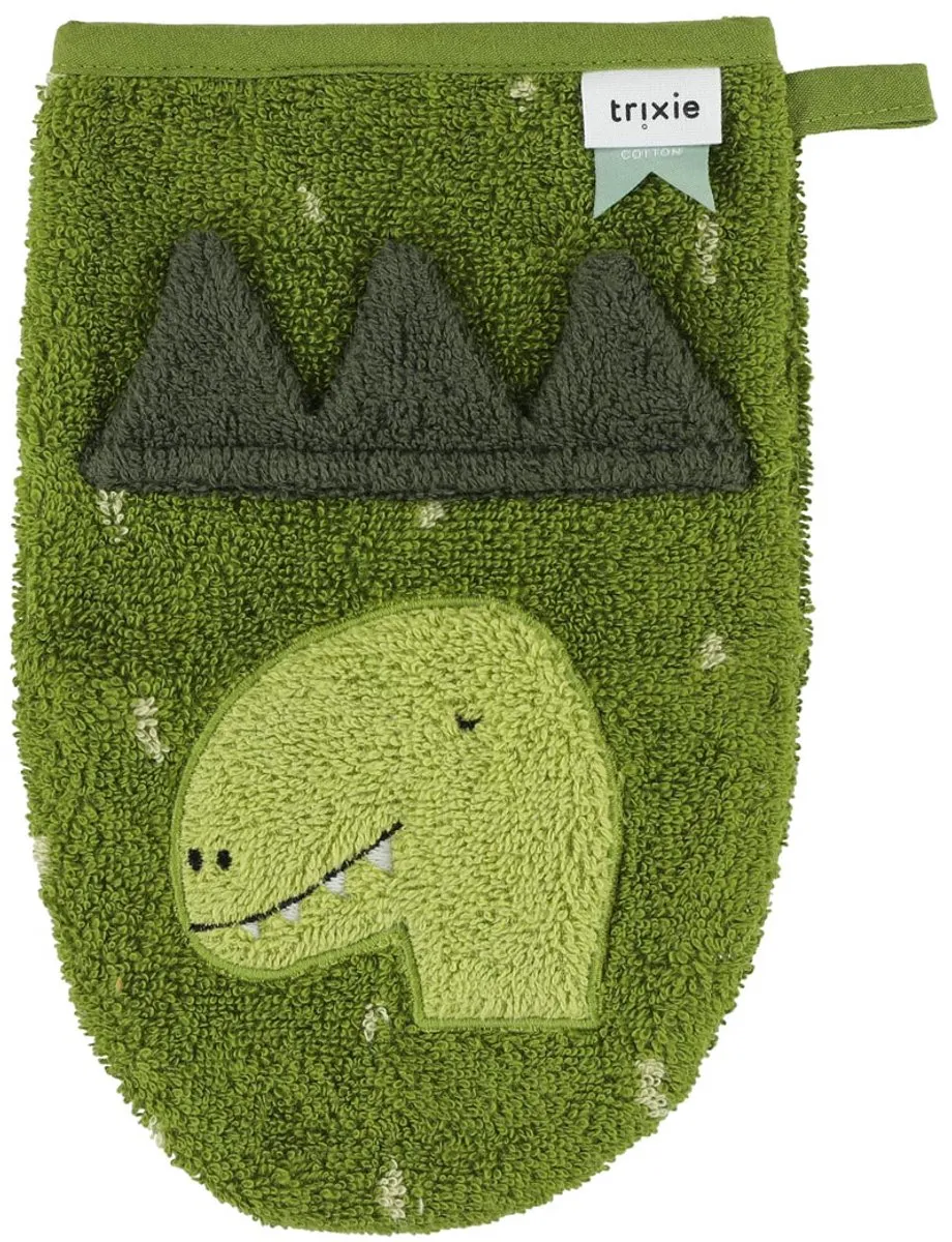 Trixie Washandjes Mr. Shark & Mr. Dino - 2 Stuks - Groen