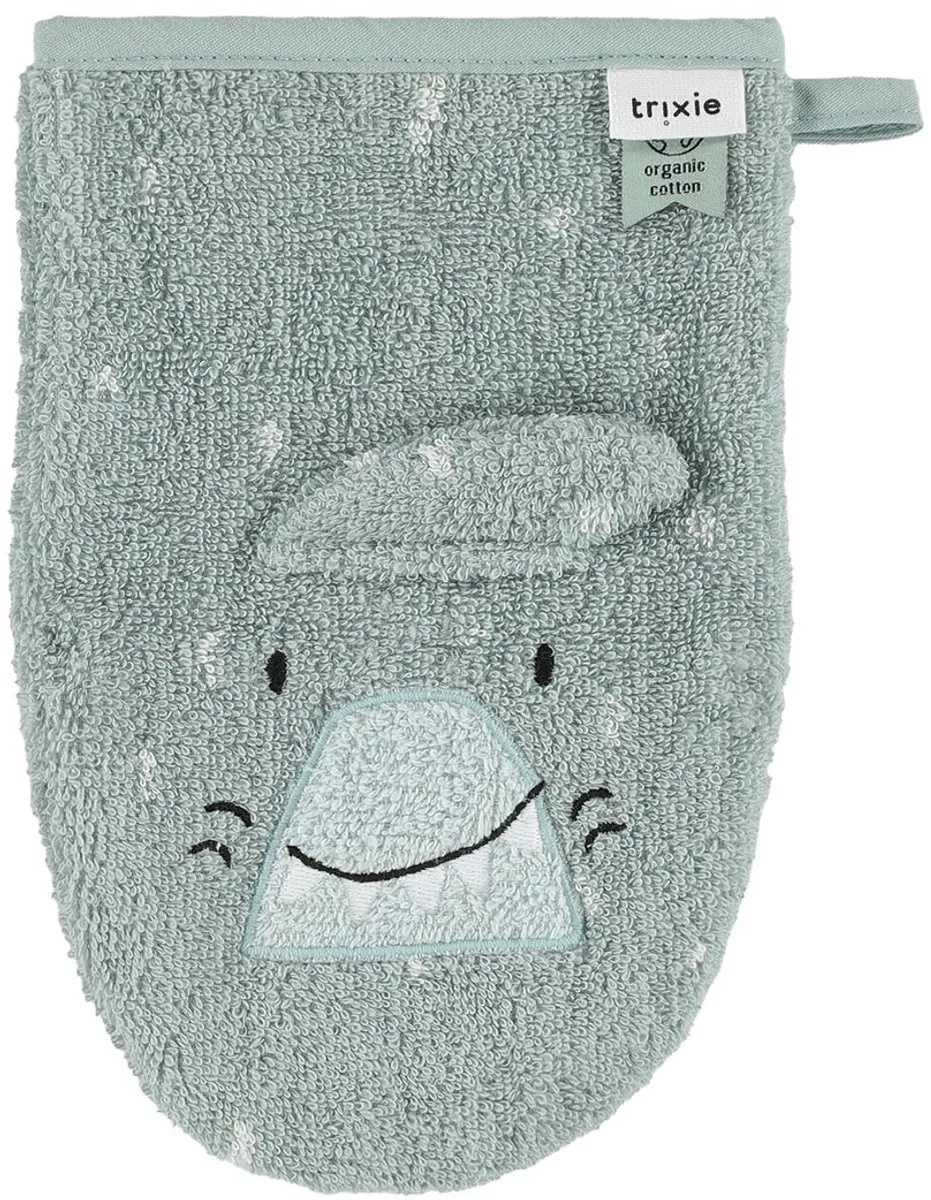 Trixie Washandjes Mr. Shark & Mr. Dino - 2 Stuks - Groen