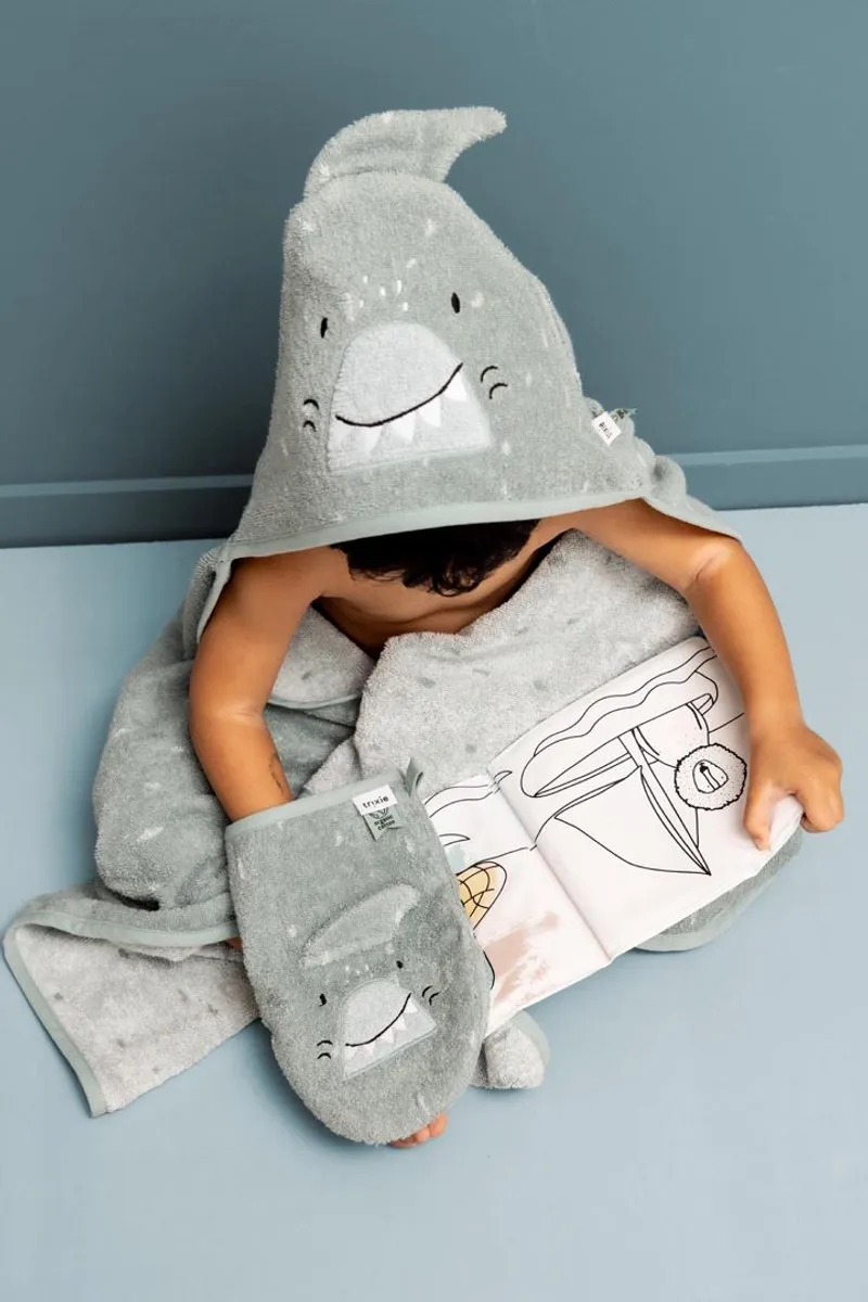 Trixie Washandjes Mr. Shark & Mr. Dino - 2 Stuks - Groen