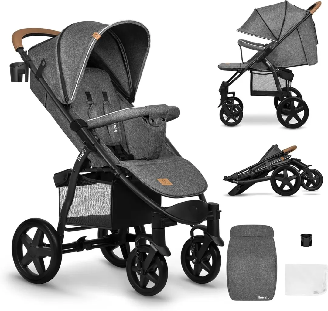 Lionelo Buggy Annet Plus Kinderwagen - Zwart