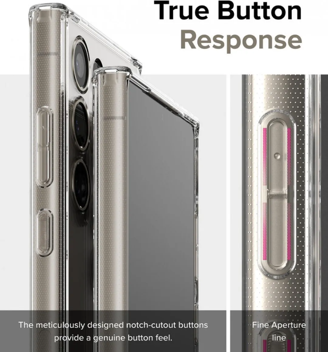 Ringke Fusion Hoesje Samsung Galaxy S24 Ultra - Antikrascoating - Transparant