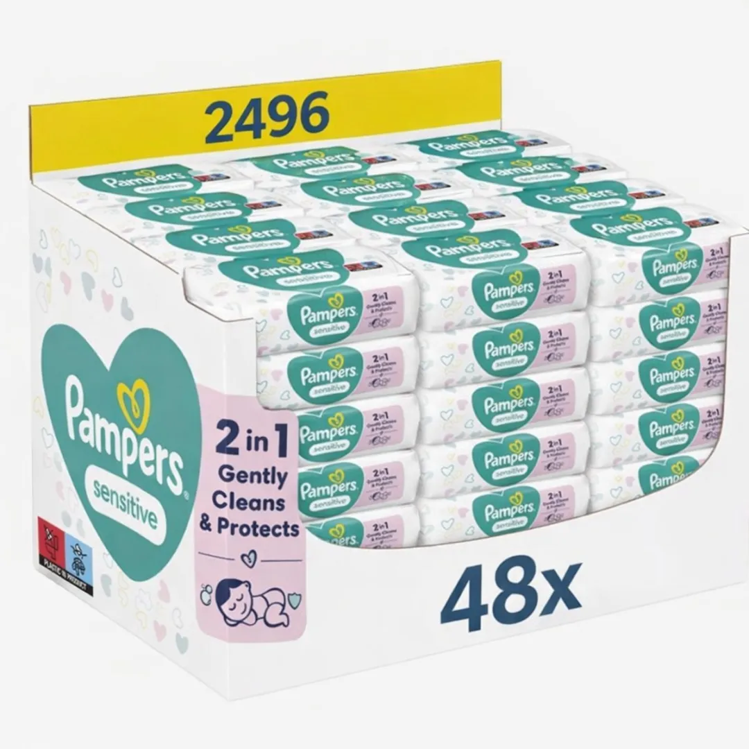 Pampers Sensitive Babydoekjes 2496 Stuks