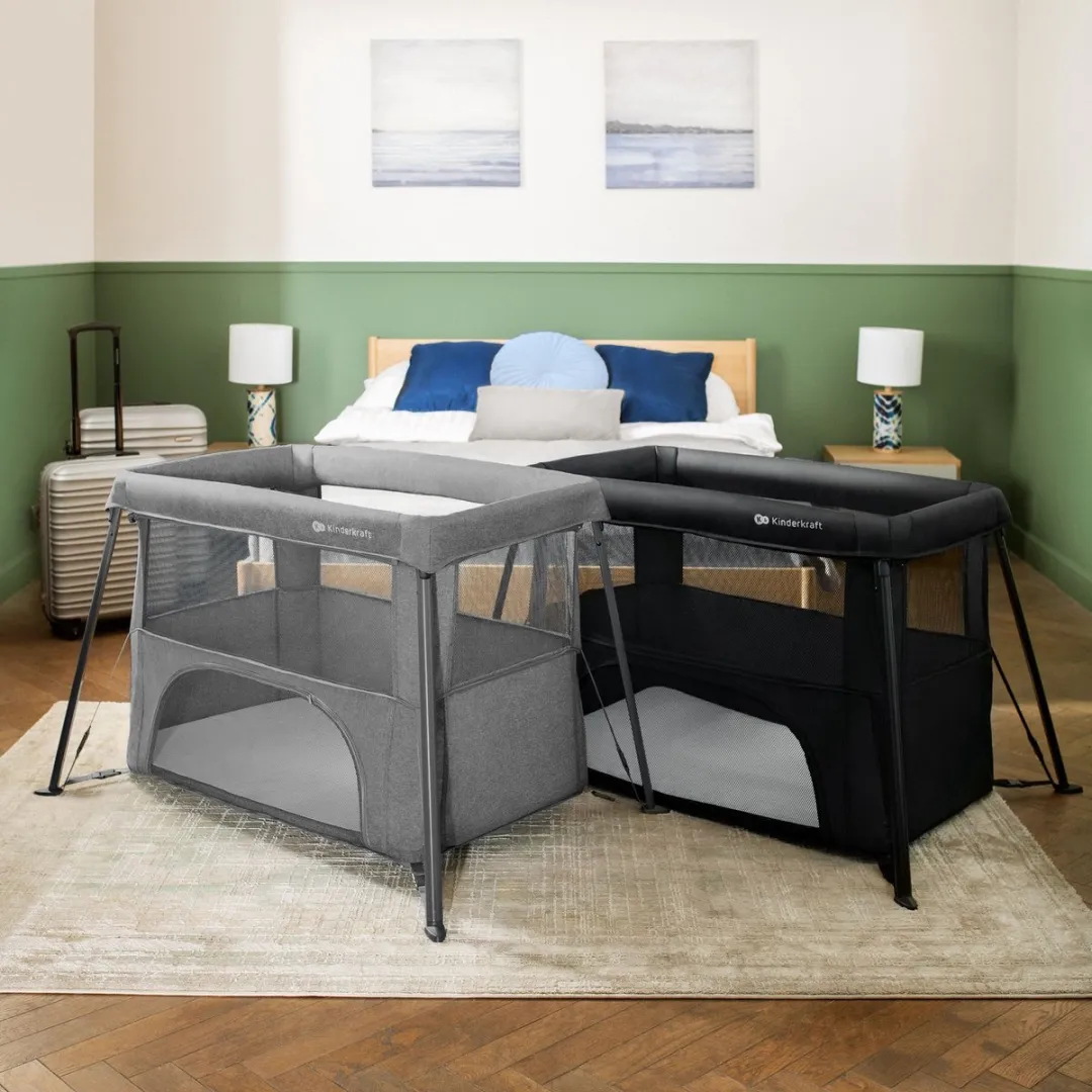 KinderKraft CAMI 3-in-1 Reisbedje Wieg - Grijs