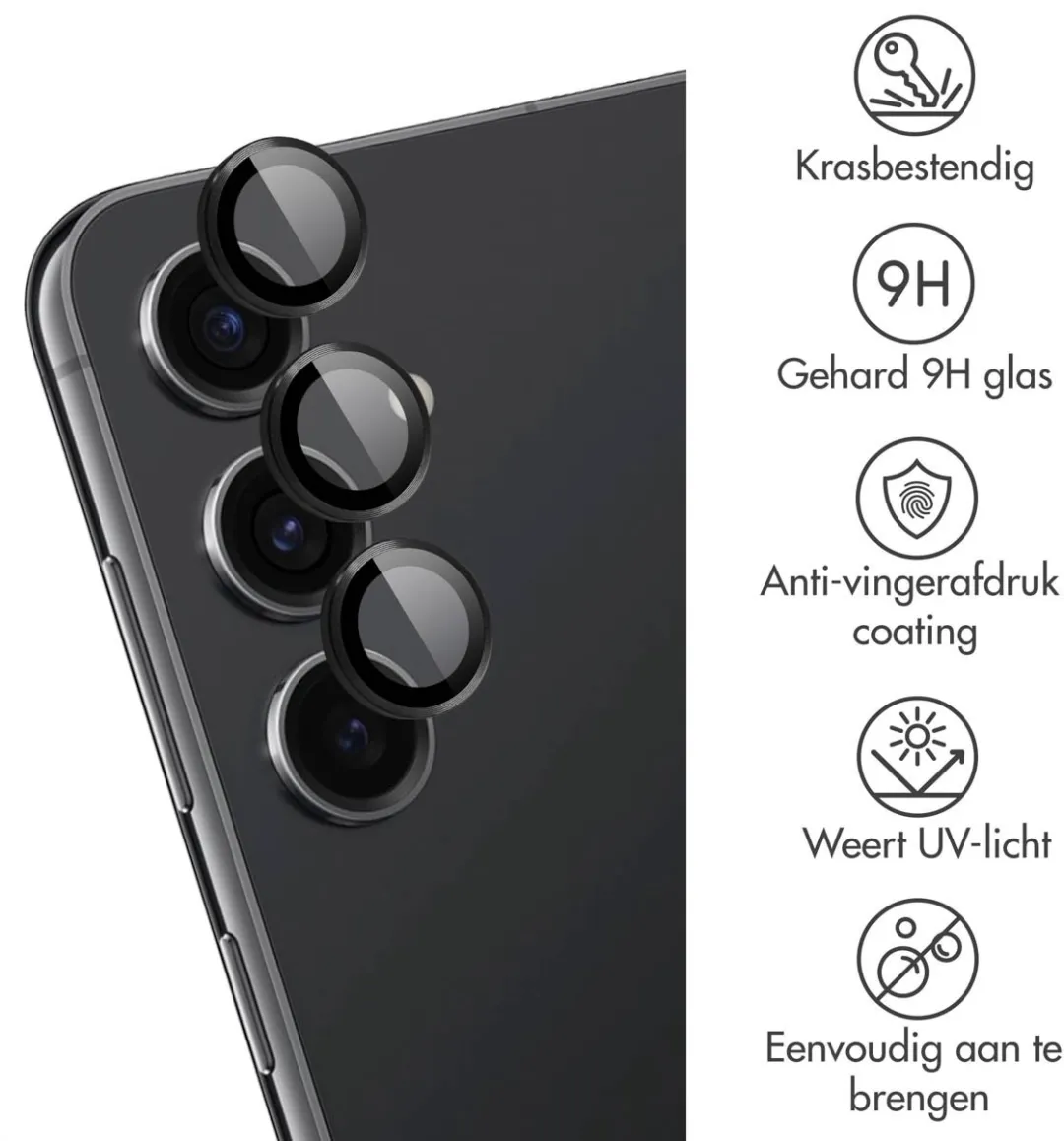 imoshiion Camera Lens Protector - Samsung Galaxy S24 FE - 2 Stuks - afbeelding 6 van 6