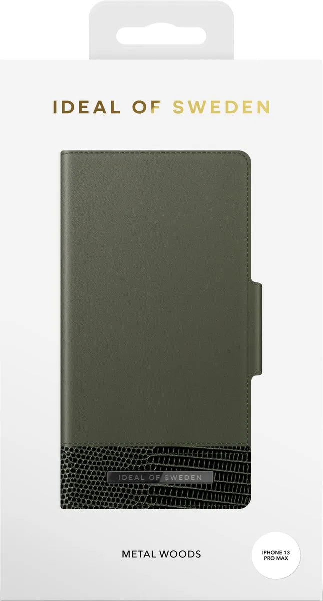 iDeal of Sweden Unity Wallet IDUWAW20-I2167-235 - iPhone 13 Pro Max - 3 Pasjes - Metal Woods - afbeelding 5 van 6