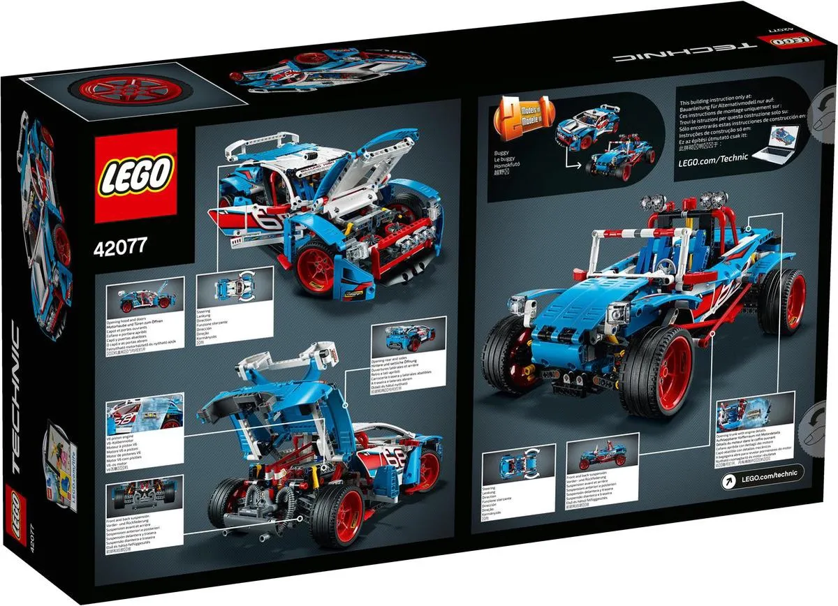 LEGO Technic Rallyauto 42077 - 1005 Stukken - Zwart