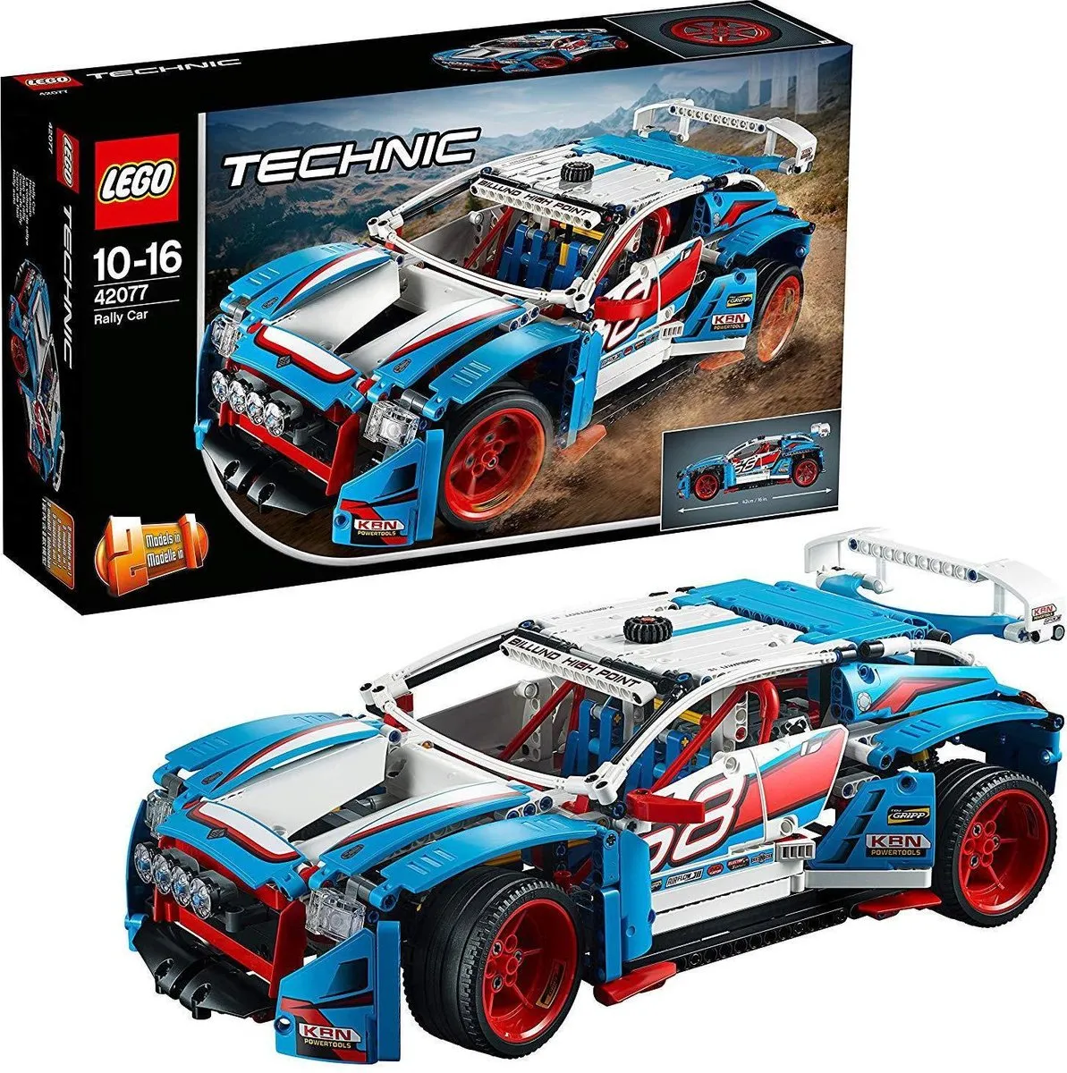 LEGO Technic Rallyauto 42077 - 1005 Stukken - Zwart