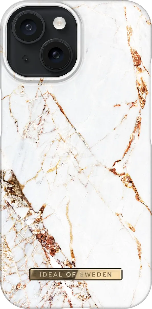 iDeal of Sweden iPhone 15 Backcover - Carrara Gold