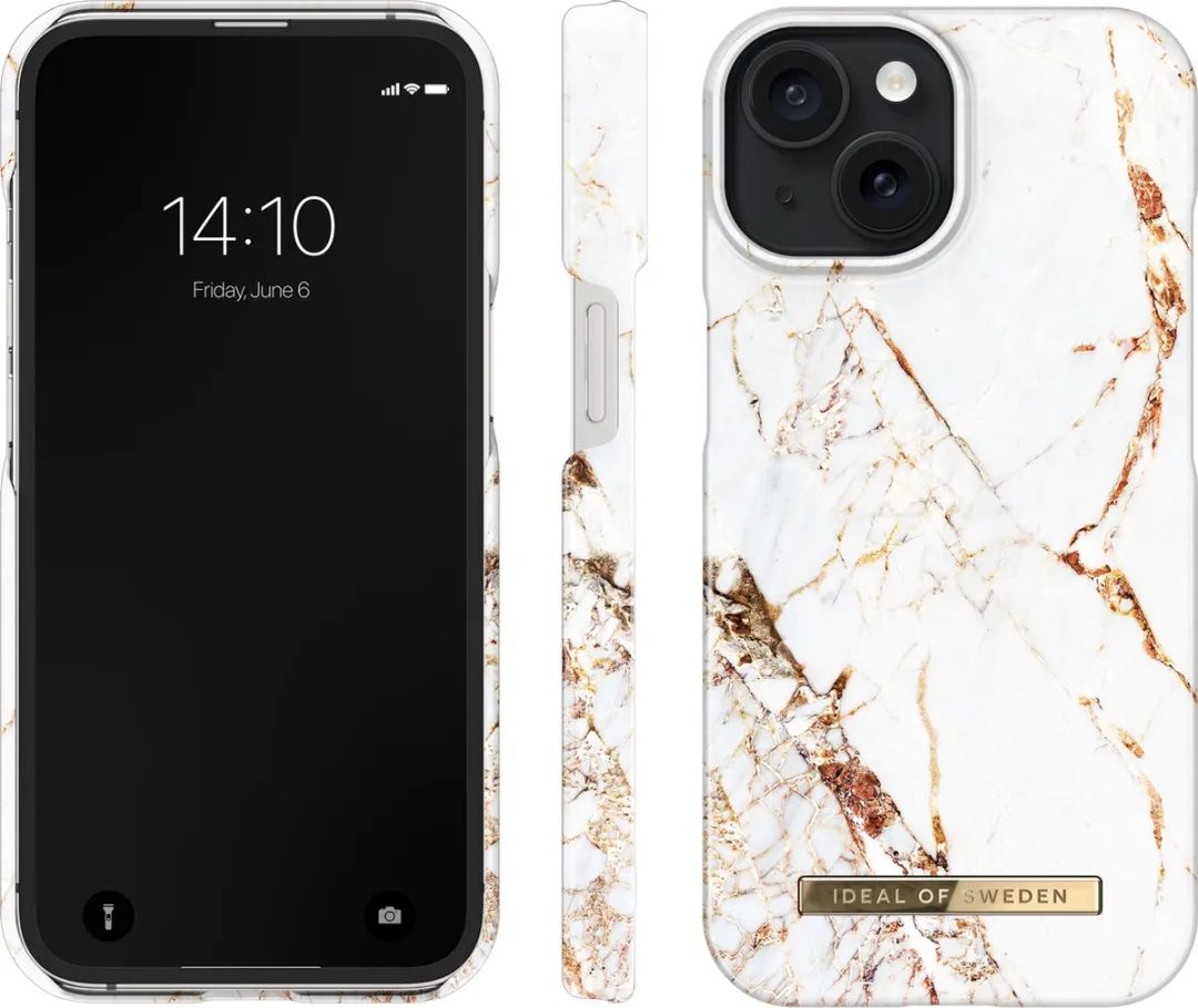 iDeal of Sweden iPhone 15 Backcover - Carrara Gold
