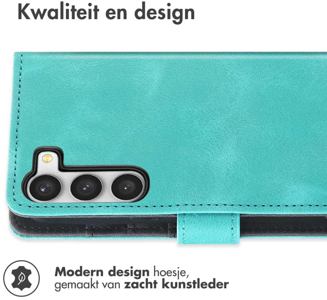 Imoshion Bookcase Hoesje Samsung Galaxy S23 - 3 Pasjes - Turquoise
